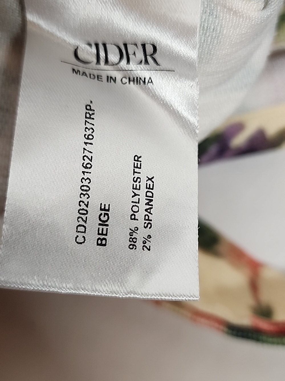 Your Closets Happy Hour Floral SZ S Overall shorts Multicolor Garden Print - Picture 9 of 9